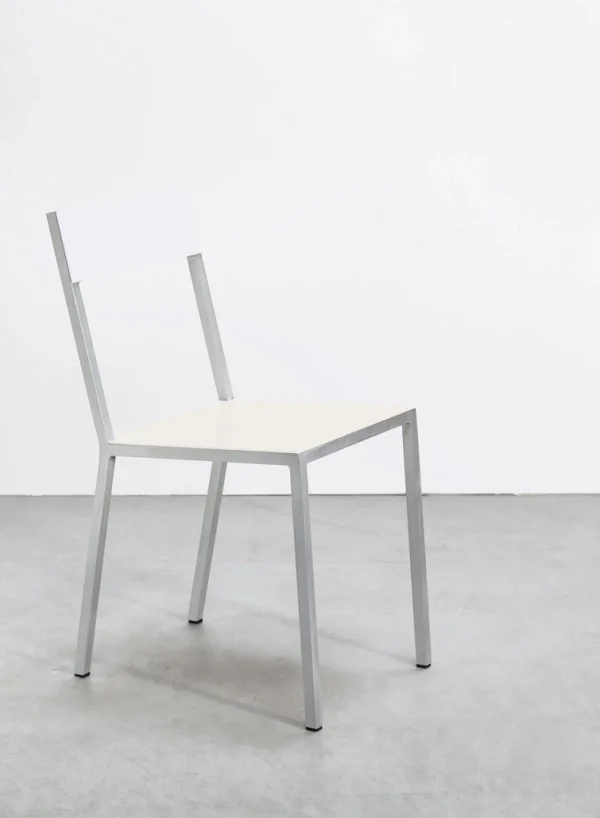 SUSAN BIJL Alu Chair, Ivory Seat, White Back< Meubels