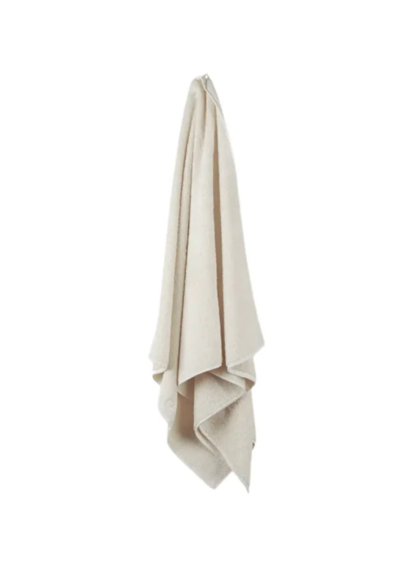 SUSAN BIJL Bath Towel In Bone White, Heavy< Textiel