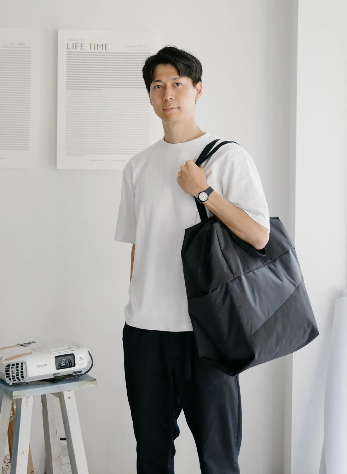 black__black_large_1-3.webp SUSAN BIJL Black & Black LARGE< The New Tote Bag