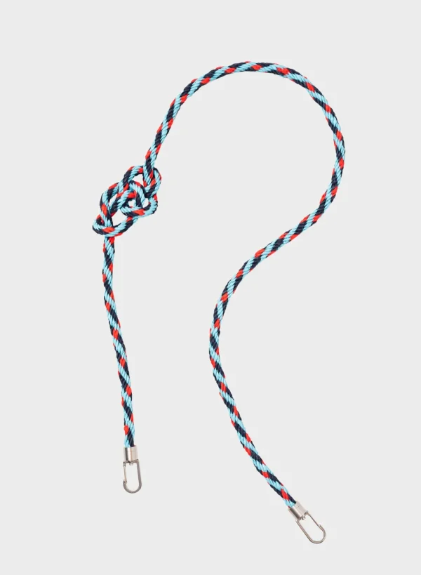 SUSAN BIJL Blue & Red Alert LONG< The New Kumihimo Strap | The New Strap