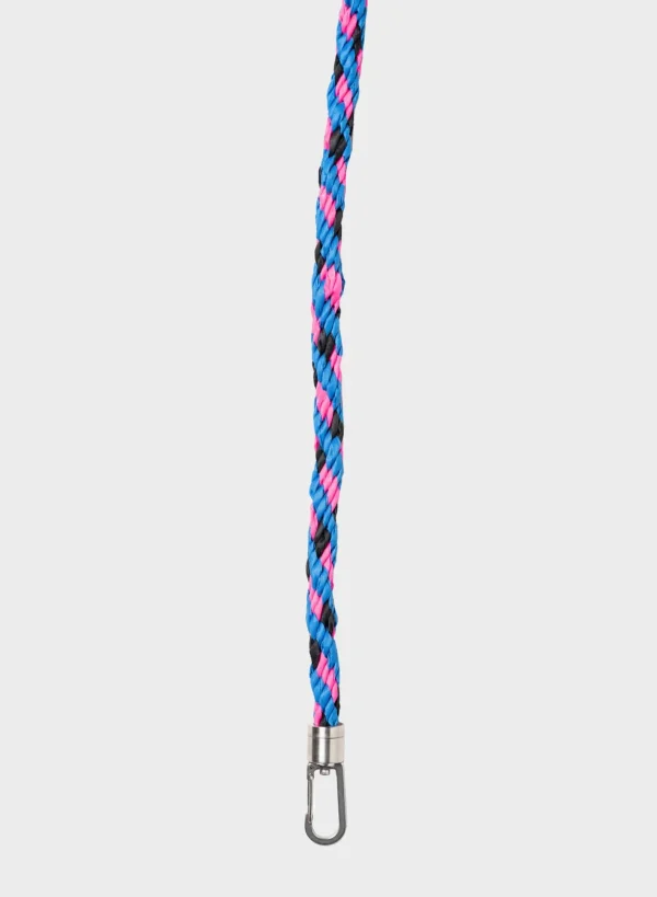 SUSAN BIJL Blueback & Fluo Pink LONG< The New Strap | The New Kumihimo Strap