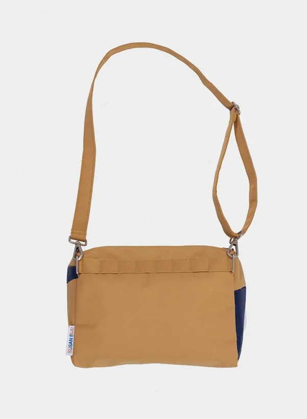 SUSAN BIJL Camel & Navy MEDIUM< The New Bum Bag