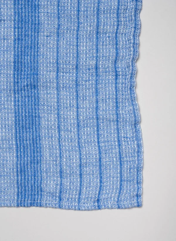SUSAN BIJL Dish Towel Waffle In Majorelle Stripe< Keuken & Tafelaankleding | Textiel