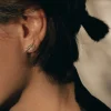 SUSAN BIJL Earrings, Gaia Silver< Sieraden