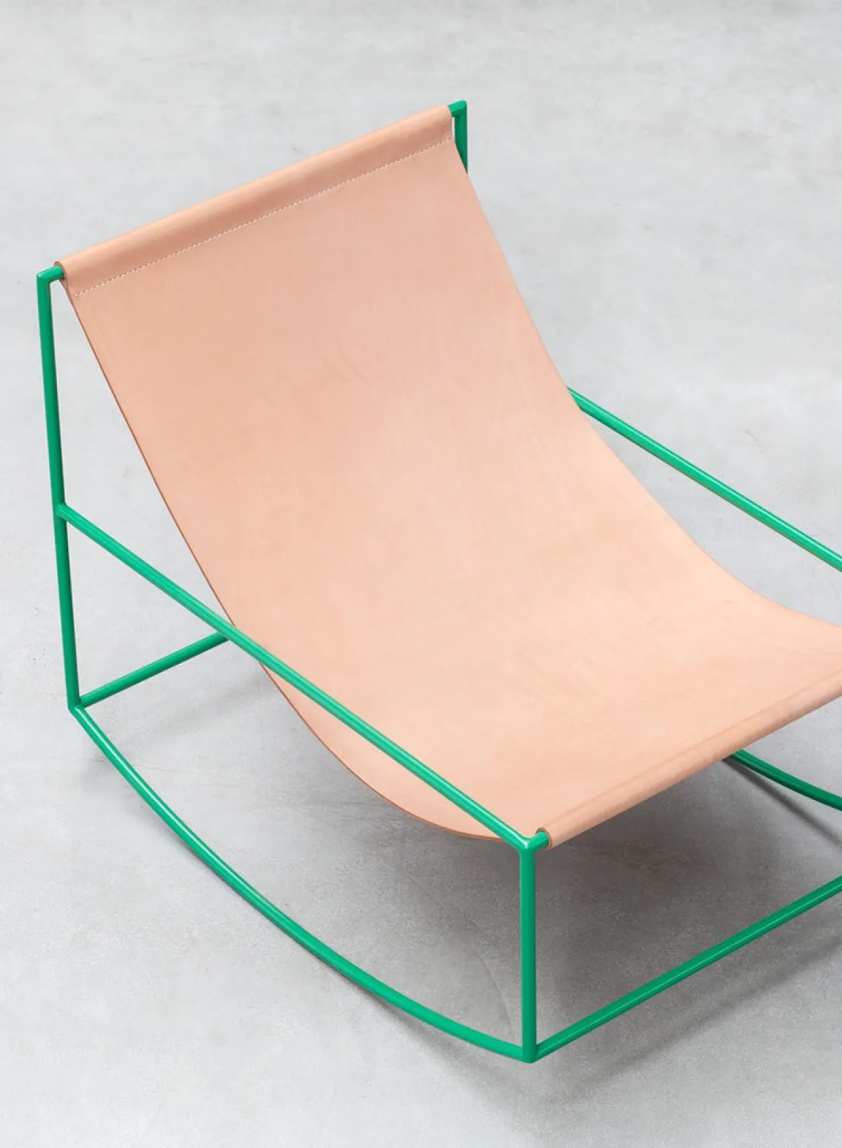 first_rocking_chair_green_1.webp SUSAN BIJL First Rocking Chair, Green< Meubels