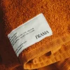 SUSAN BIJL Hand Towel In Burnt Orange, Heavy< Textiel