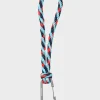 SUSAN BIJL Key Blue & Red Alert< The New Kumihimo Keychain | The New Keychain