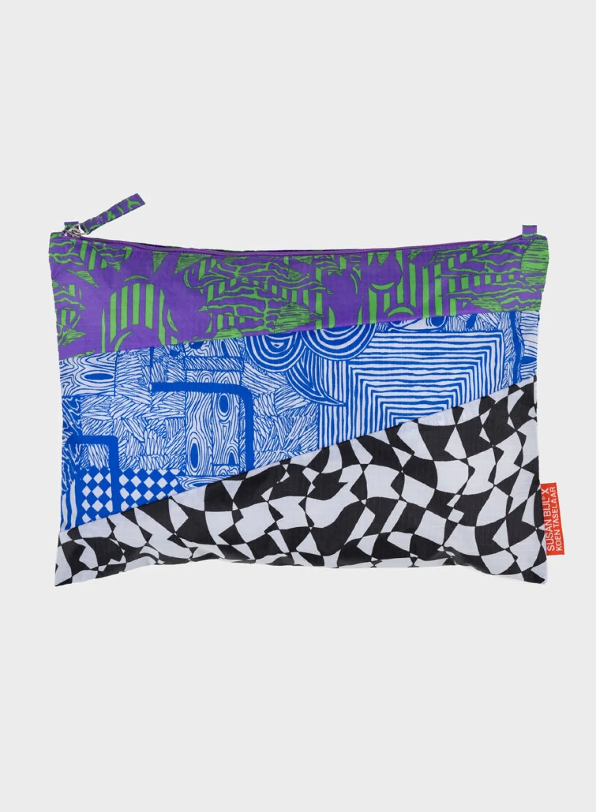 kiki_bouba_blue_large_0-1.webp SUSAN BIJL Kiki Bouba Blue LARGE< The New Pouch