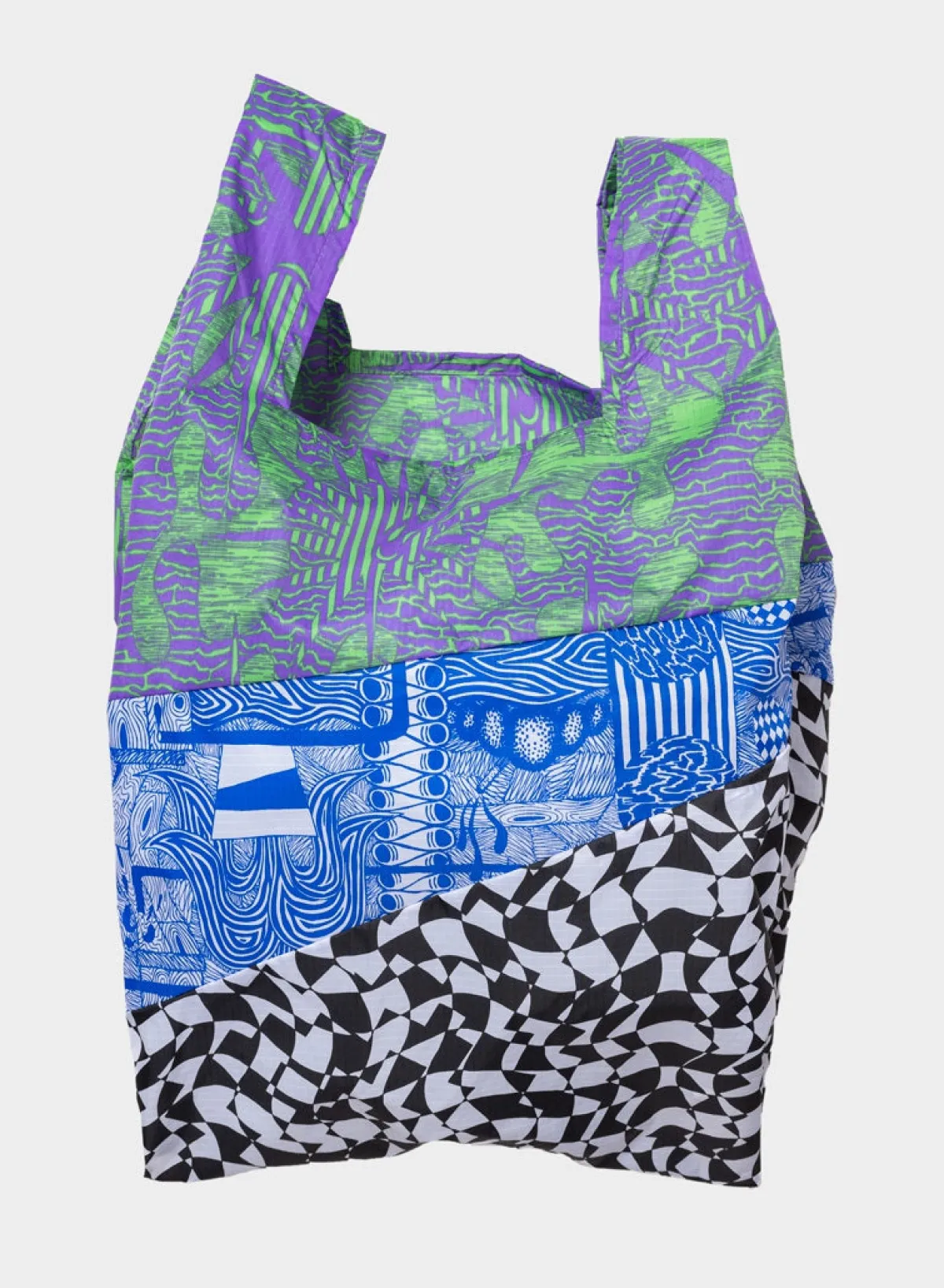 kiki_bouba_blue_large_0.webp SUSAN BIJL Kiki Bouba Blue LARGE< The New Shopping Bag