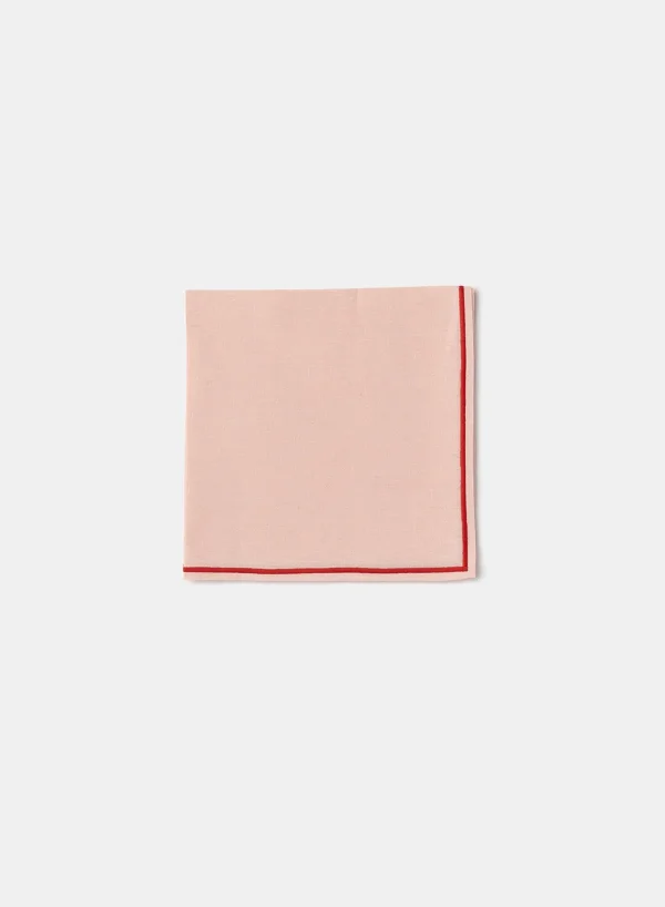 SUSAN BIJL Lido Napkin In Pink/Red< Keuken & Tafelaankleding | Textiel