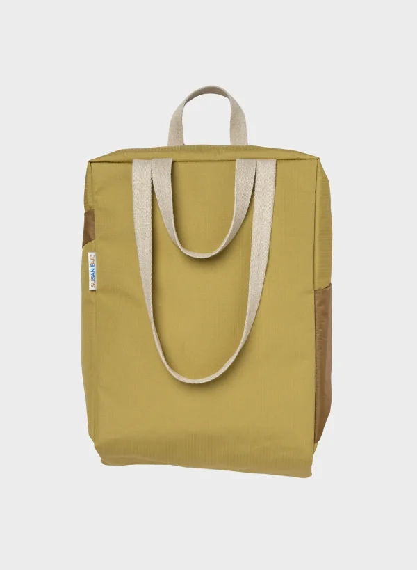 SUSAN BIJL Moss & Camel MEDIUM< The New Tote Bag