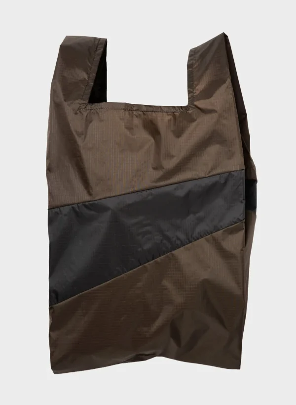 SUSAN BIJL Mud & Black LARGE< The New Shopping Bag