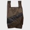SUSAN BIJL Mud & Black MEDIUM< The New Shopping Bag