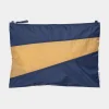 SUSAN BIJL Navy & Camel LARGE< The New Pouch