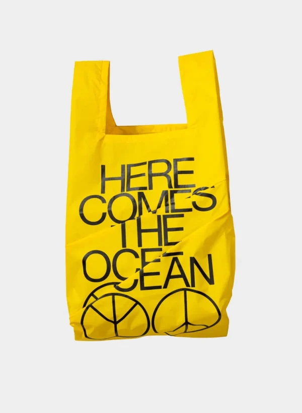 SUSAN BIJL Ocean TV Yellow MEDIUM< The New Shopping Bag