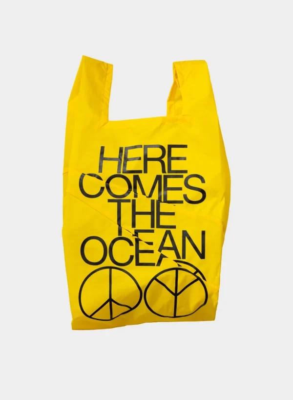 SUSAN BIJL Ocean TV Yellow MEDIUM< The New Shopping Bag