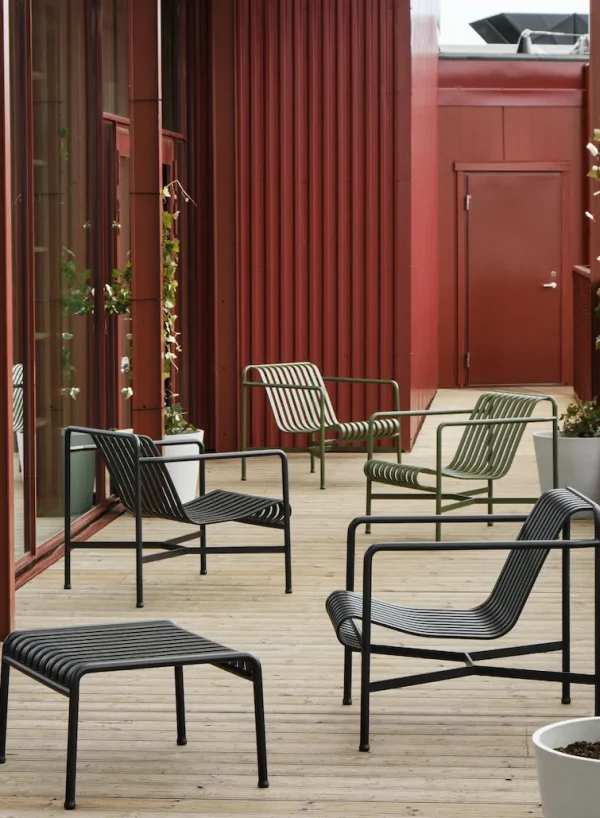 SUSAN BIJL Palissade Ottoman In Iron Red< Meubels