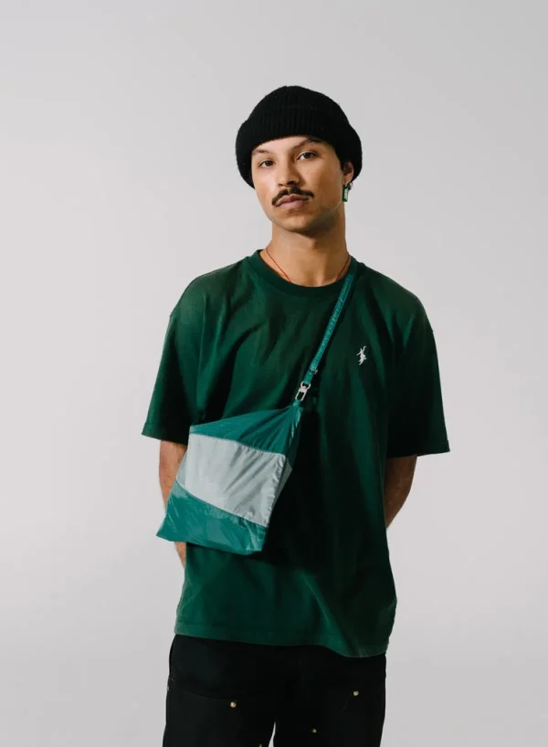 SUSAN BIJL Pine & Grey LARGE< The New Pouch