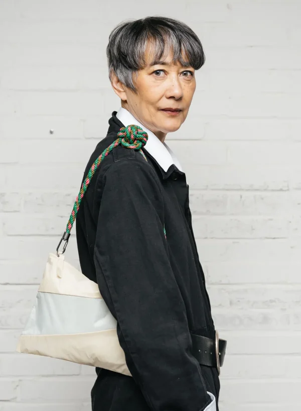 SUSAN BIJL Shore & Mint MEDIUM< The New Pouch