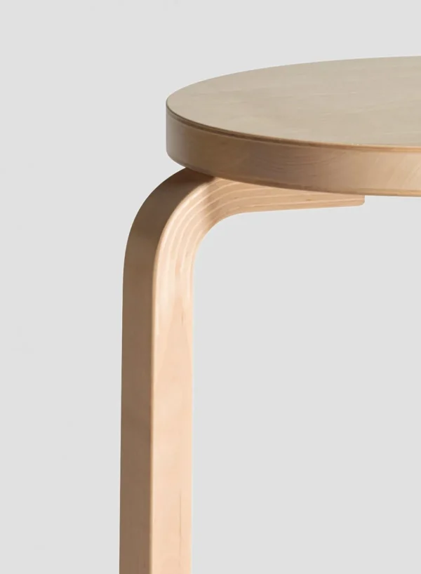 SUSAN BIJL Stool 60, Legs Birch, Seat Birch< Meubels