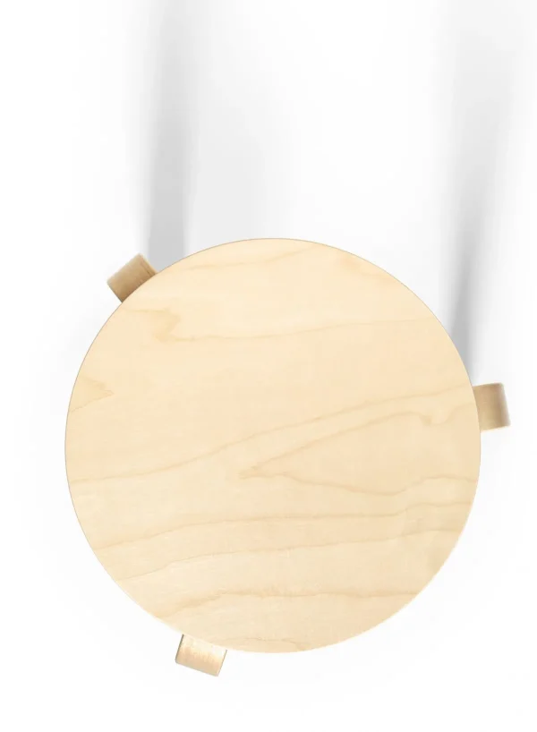 SUSAN BIJL Stool 60, Legs Birch, Seat Birch< Meubels