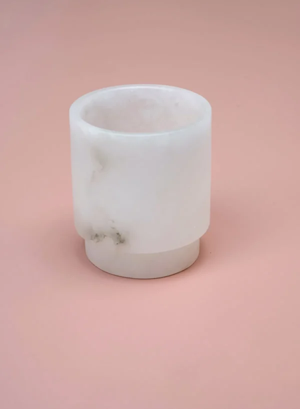 SUSAN BIJL Tlight Holder, White, MEDIUM< Kaarsenhouders