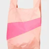 SUSAN BIJL Tone & Fluo Pink LARGE< The New Shopping Bag