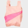 SUSAN BIJL Tone & Fluo Pink MEDIUM< The New Shopping Bag
