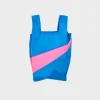 SUSAN BIJL Wave & Fluo Pink SMALL< The New Shopping Bag